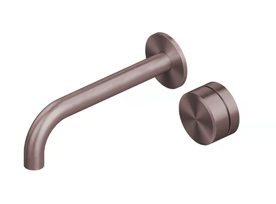 Смеситель для раковины Quadrodesign Stereo встраиваемый, золото розовое 1611TOR
