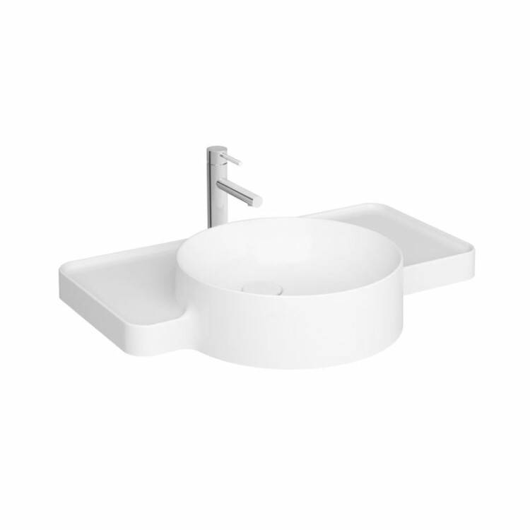 Раковина VitrA Voyage 700х515х120 мм с 1 отверстием под смеситель VitrA Clean белая 7224B4030041