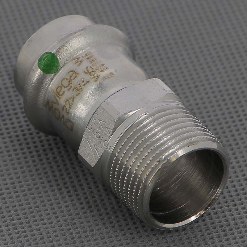 Муфта переходная пресс-Н Viega Sanpress Inox нержавеющая сталь 22x3/4 436490