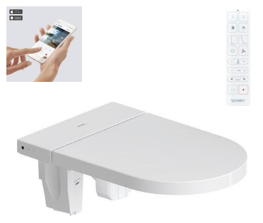 Сиденье для унитаза с функцией биде Duravit SensoWash Starck F Pro HygieneGlaze SoftClose 612002012002300