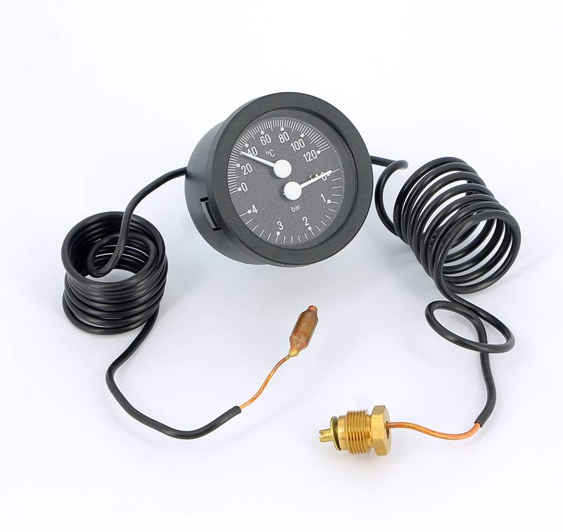 Термоманометр дистанционный Emmeti с капиллярной трубкой 1000 мм 4 бар 120 °C 00622052