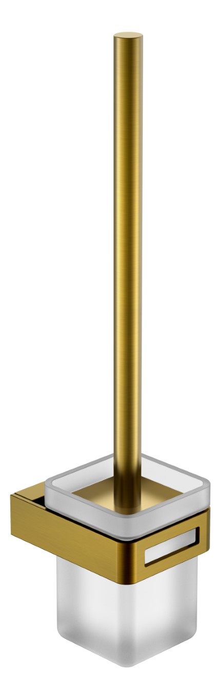 Ершик для унитаза Boheme Q подвесной со стеклянной колбой бронза 10954-BR