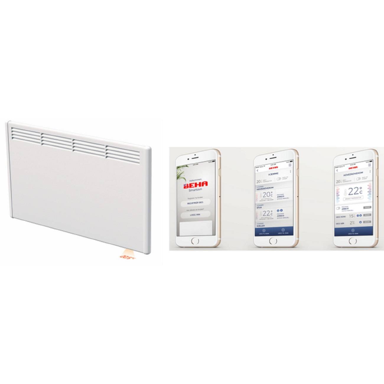 Конвектор электрический Beha PV10 Wi-Fi 1000 Вт PV10