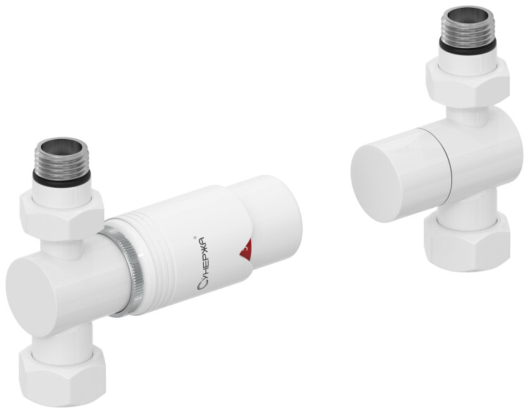 Терморегулятор Сунержа автоматический прямой G 1/2 x G 3/4 белый 12-1420-6202