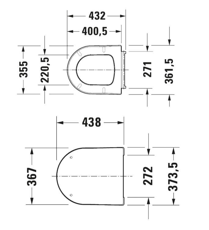 Сиденье для унитаза Duravit Balcoon 355x432 мм с микролифтом цвет Clay terra matt 002779CB00