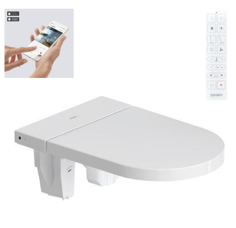 Сиденье для унитаза с функцией биде Duravit SensoWash Starck F Plus HygieneGlaze 378x573 мм 612000012002320