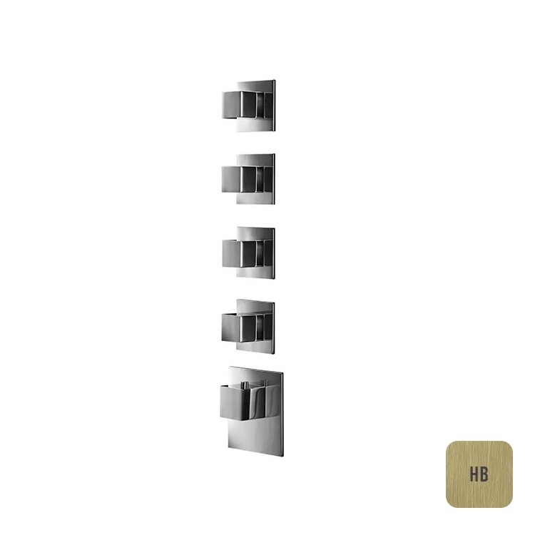 Смеситель для душа Almar Water Control High Flow на 4 потребителя High Brass Brushed PVD E180024HB