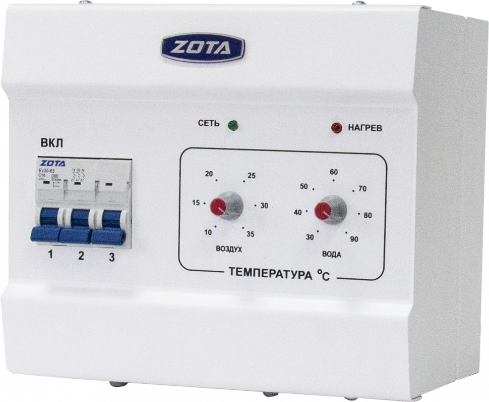 Пульт управления ZOTA ПУ SSR до 15 кВт на твердотельных реле 3443323015