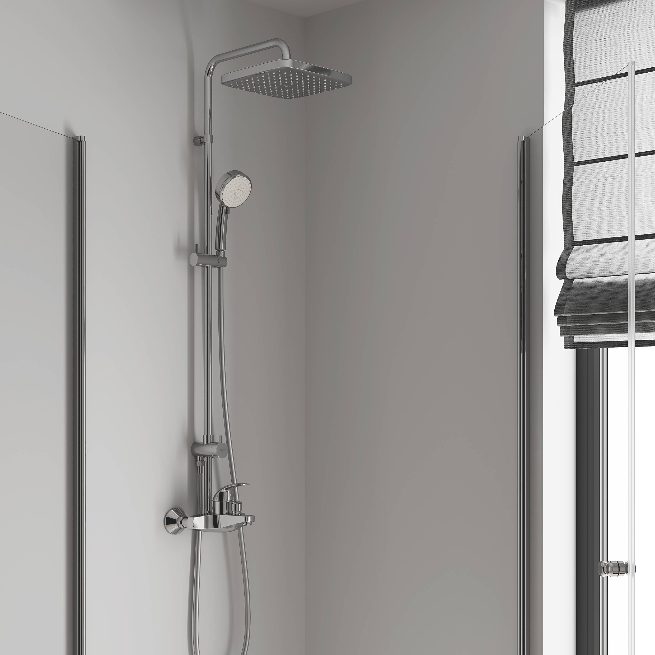Душевая система GROHE Tempesta Cosmopolitan 250 со смесителем для ванны хром 26693000