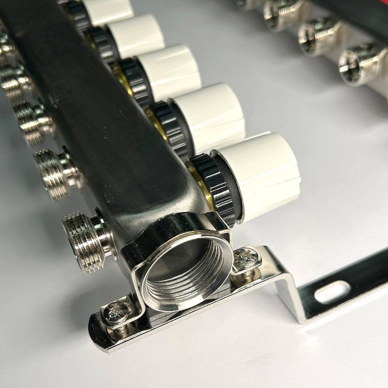 Коллекторная группа 1 x 12 выходов 3/4 STOUT с расходомерами из нержавеющей стали без концевых групп 450W4312