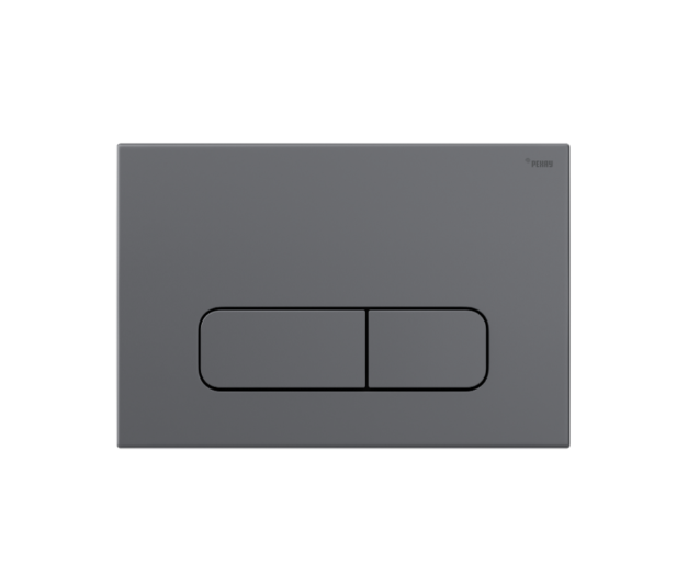 Панель смыва, РЕХАУ, NOVA ELLIPSE 001, для унитаза, шгв 245-12.6-165, с овальными клавишами, пластик, цвет-графит матовый