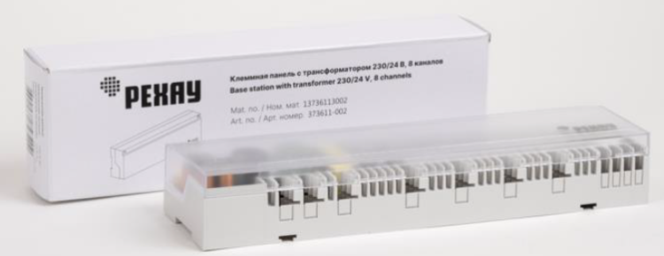 Клеммная панель REHAU Nea H с трансформатором 230/24 В 8 каналов 13736113002