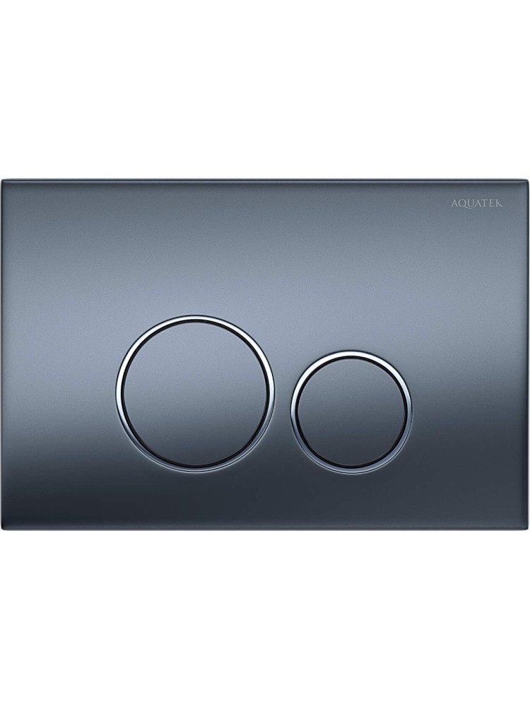 Панель смыва Tops Pneumo S круглые клавиши оружейная сталь матовая PNS-0000014