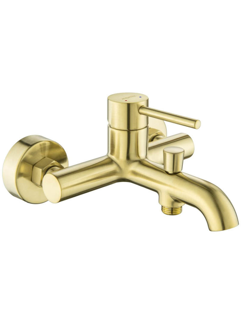 Смеситель для ванны Aquanet Европа AQ1340BG шлифованное золото AQ1340BG