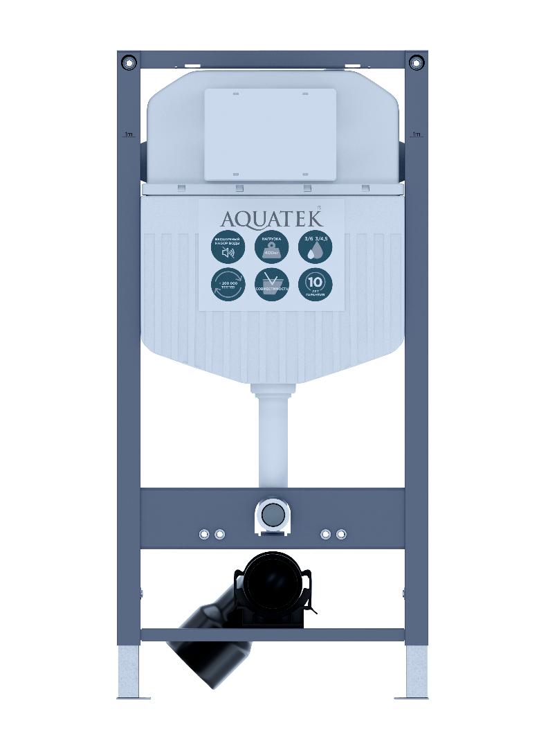 Инсталляция для подвесного унитаза Aquatek Duos 50 со звукоизоляционной прокладкой INS-0000023