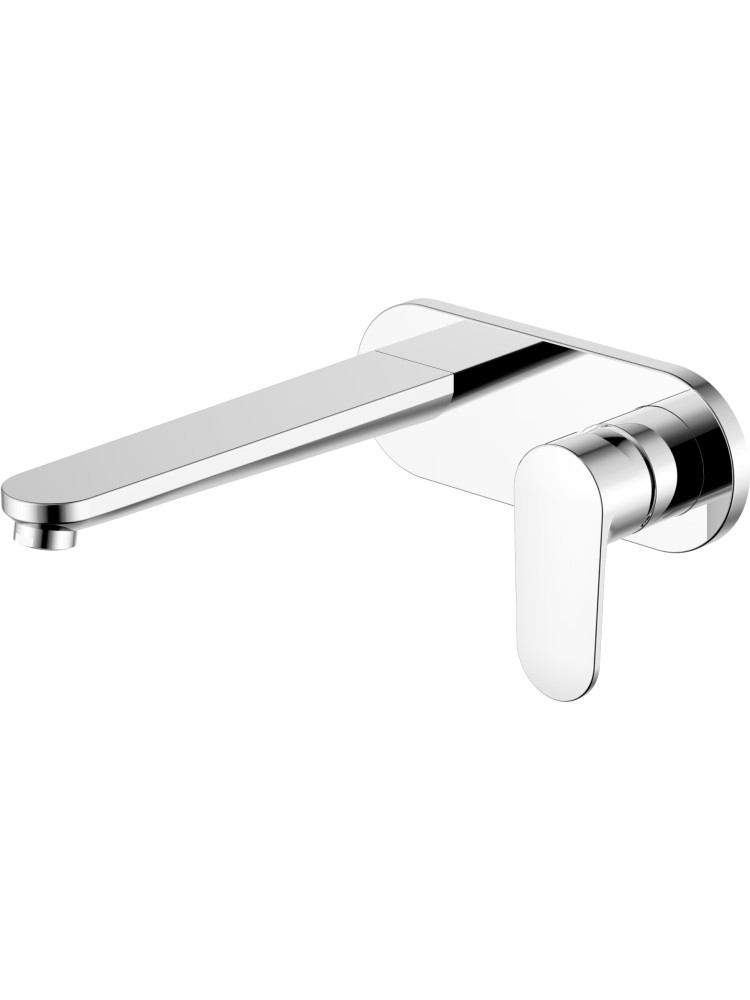 Смеситель для раковины Aquanet Ника настенный скрытого монтажа хром AQ1813CR