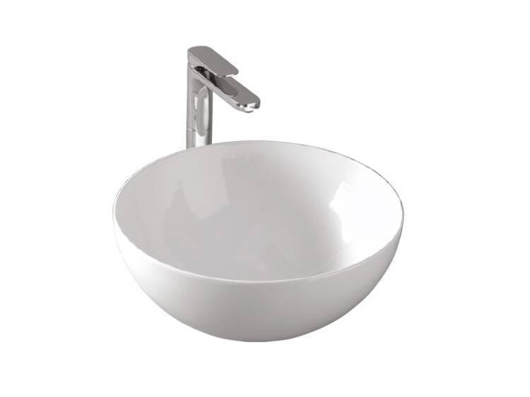 Раковина накладная Artceram La Ciotola 460х460х200 мм белый глянцевый LCL001 01 00