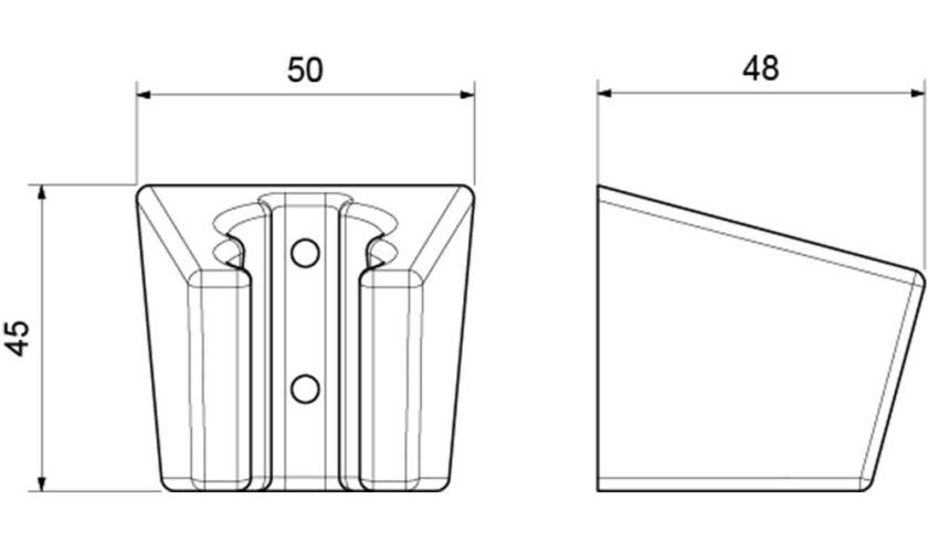 Держатель ручного душа Aquanet хром AQ2402CR