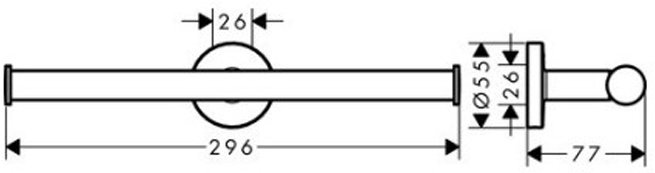 Держатель для туалетной бумаги двойной Hansgrohe Logis Universal 41717000