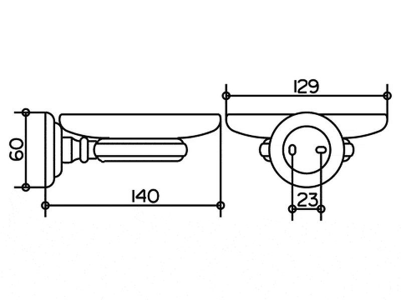 Мыльница настенная Keuco Astor хром 02155019000