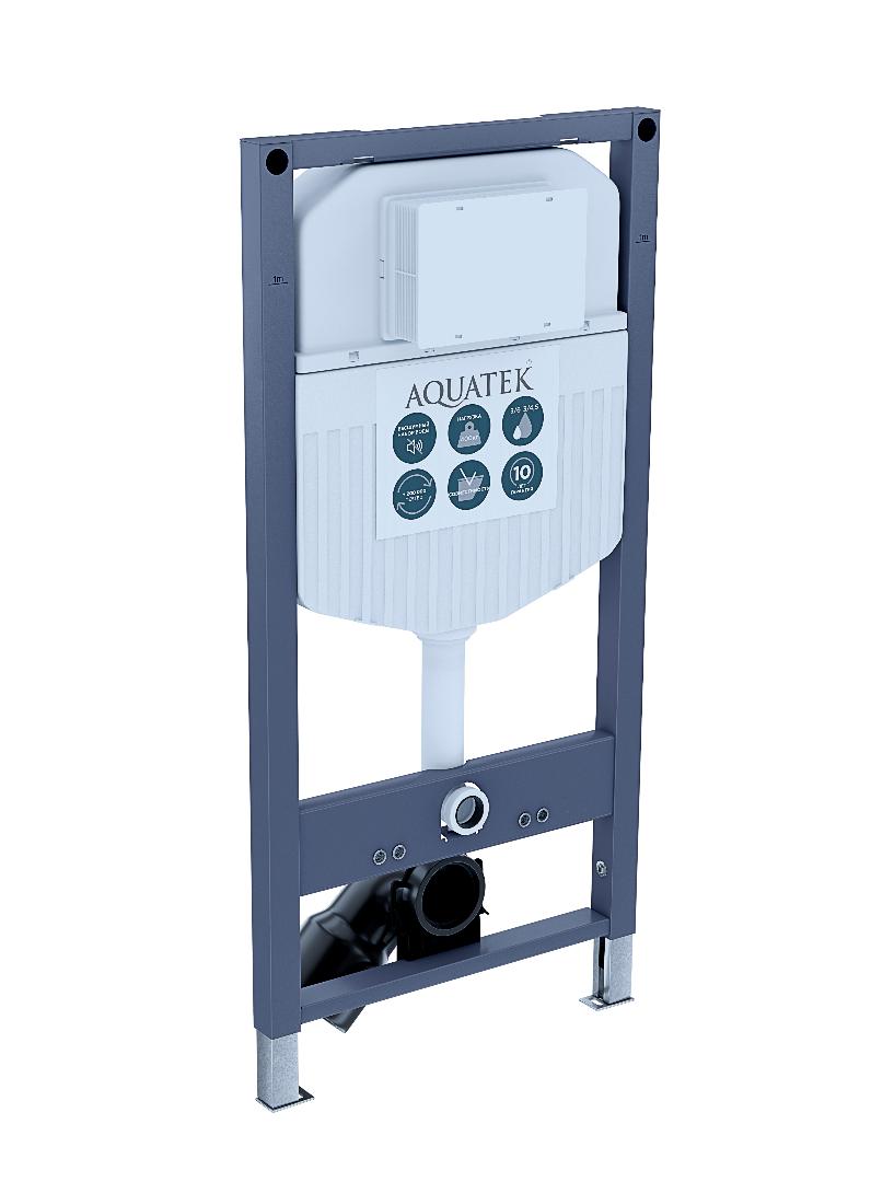 Инсталляция для подвесного унитаза Aquatek Duos 50 со звукоизоляционной прокладкой INS-0000023