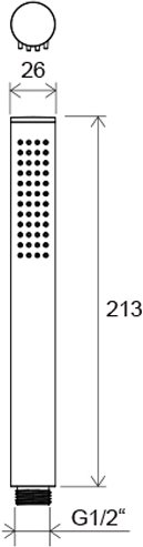 Душевая лейка RAVAK Chrome 957.00 1 функция X07P007