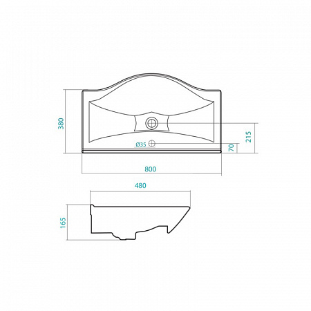 Комплект AQUATON Нортон 80 тумба, раковина Беверли 80 1A2489K0NT010