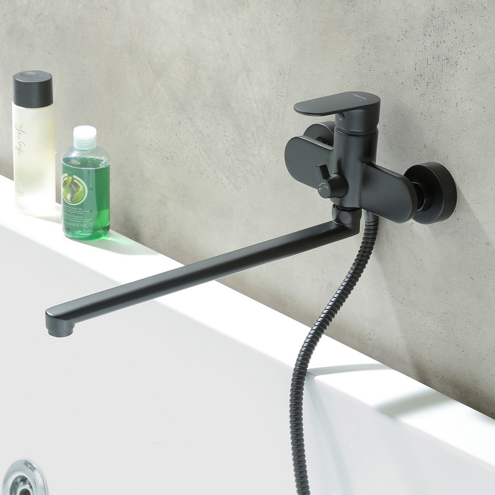 Набор смесителей 2 в 1 Aquanet Ника AQ1842MB/AQ2017MB AQ1833MB