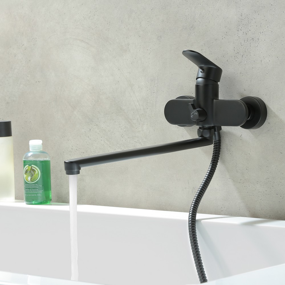 Набор смесителей 2 в 1 Aquanet Ника AQ1842MB/AQ2017MB AQ1833MB