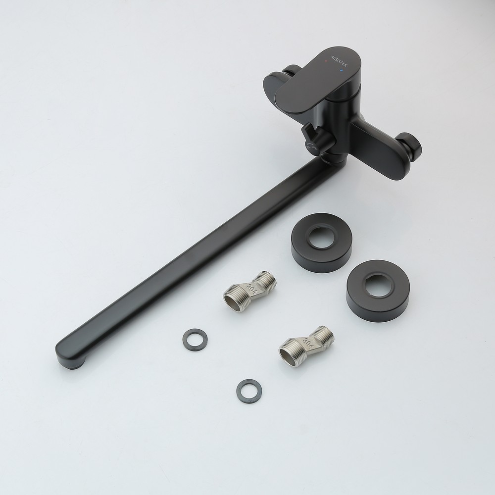 Набор смесителей 2 в 1 Aquanet Ника AQ1842MB/AQ2017MB AQ1833MB