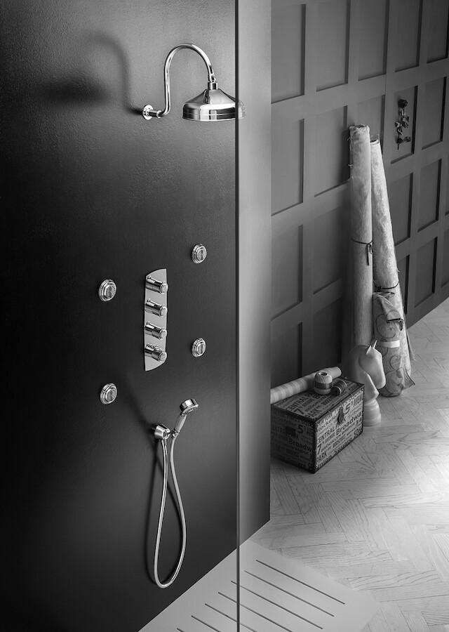 Смеситель для ванны термостатический TopZero Sofi 3 выхода внешняя часть бронза SI98103BR