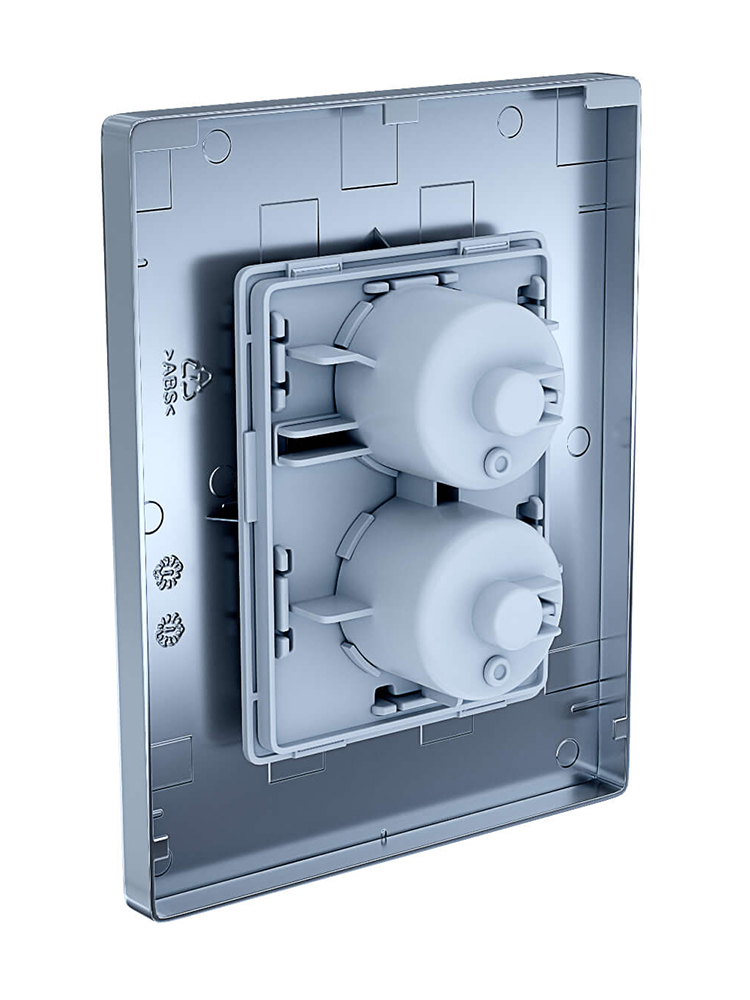 Панель смыва Berges Pneumo N белая глянец PNN-0000001