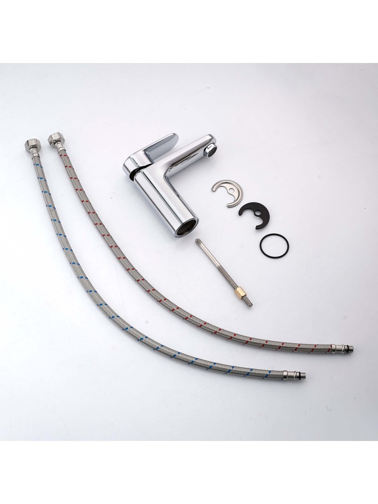 Смеситель для раковины Aquanet Ника 90 мм без донного клапана хром AQ1810CR