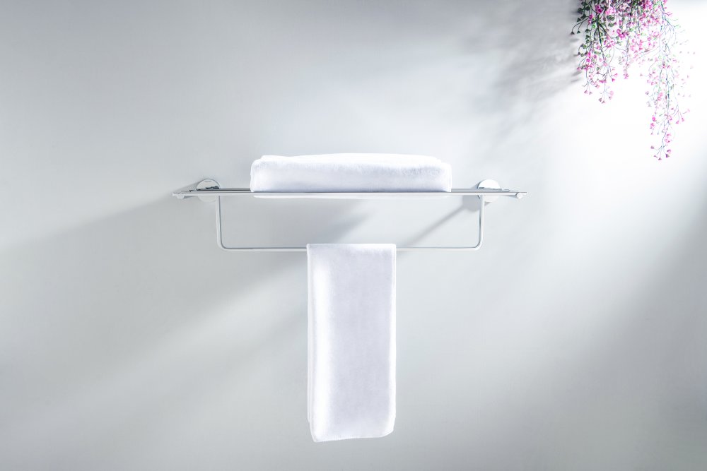 Полка для полотенец Aquanet БЕТТА хром AQ4615CR