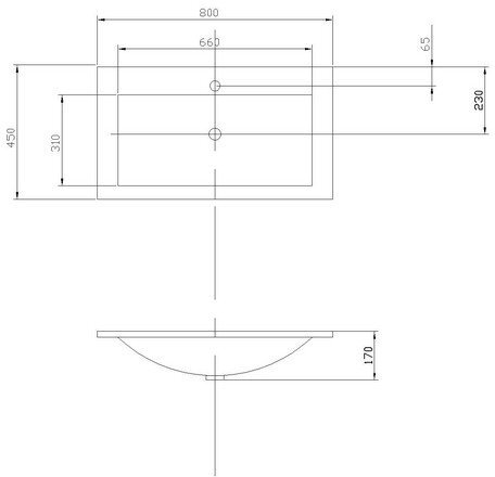 Раковина Aquaton Премьер М 800 белая 1A70493KPR010