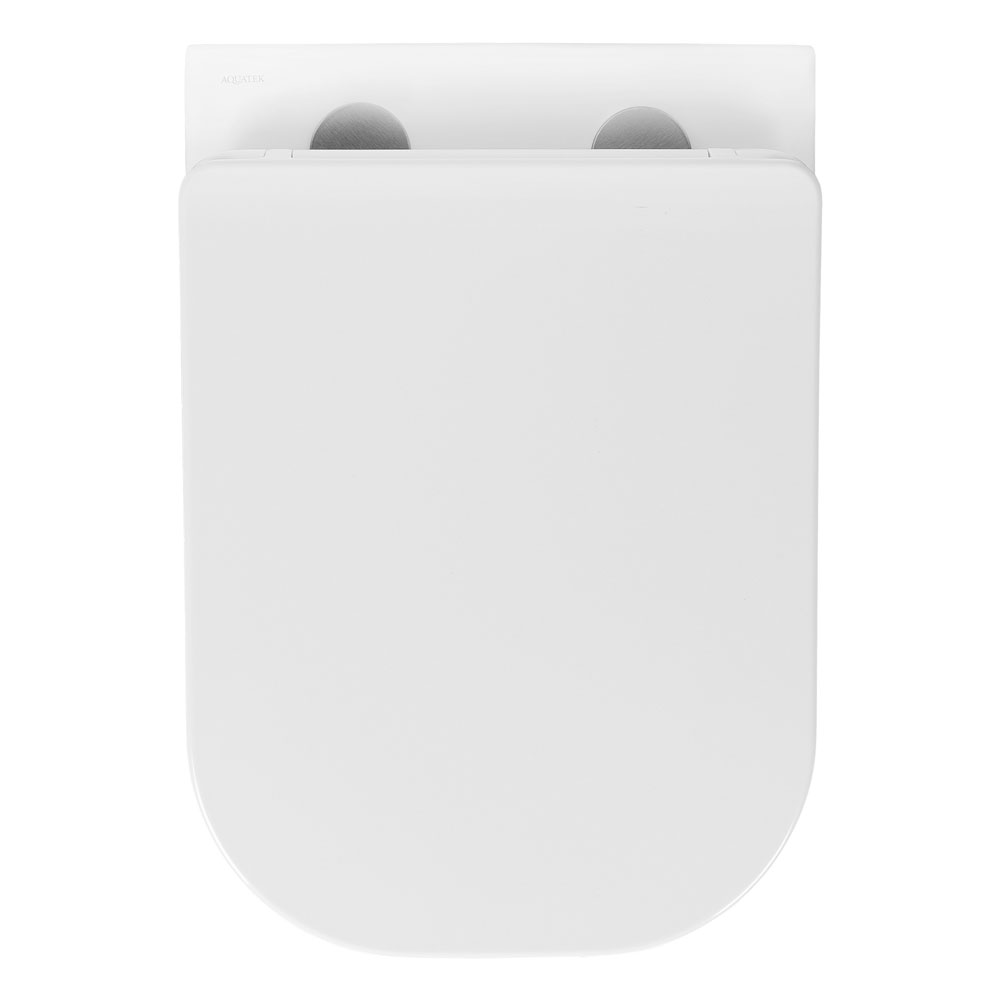 Унитаз-биде подвесной безободковый Aquanet Дива 510х350х360 мм сиденье soft-close со смесителем AQ2012B-00