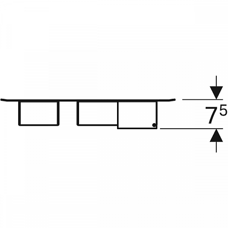 Магнитная доска Geberit Acanto 449х388х75 мм белая 500.649.01.2