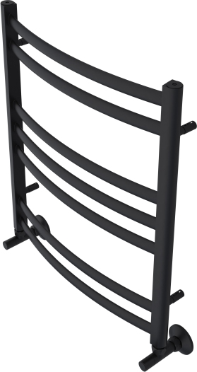 Полотенцесушитель водяной Aquatek Лугано П7 500х600 мм черный муар AQ DOC0760BL