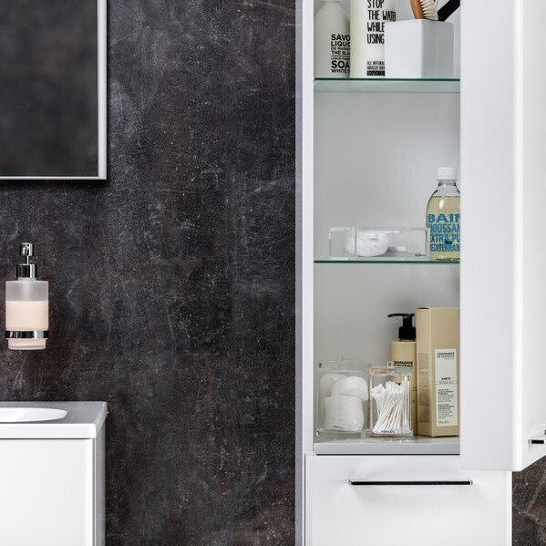 Шкаф боковой RAVAK SB 300 L Ring белый X000000771