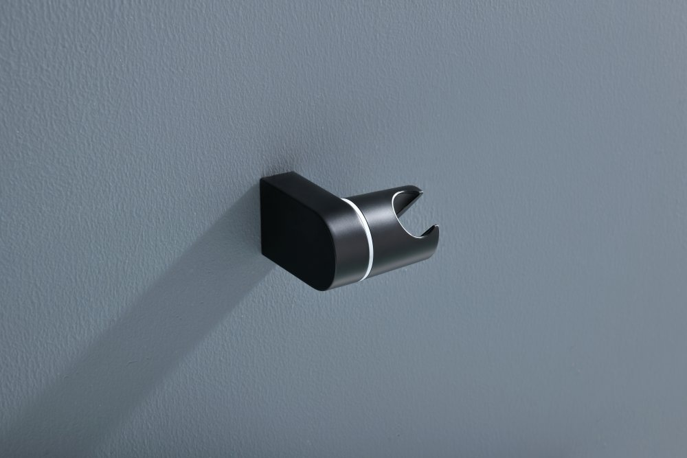 Держатель ручного душа Aquanet матовый черный AQ2406MB