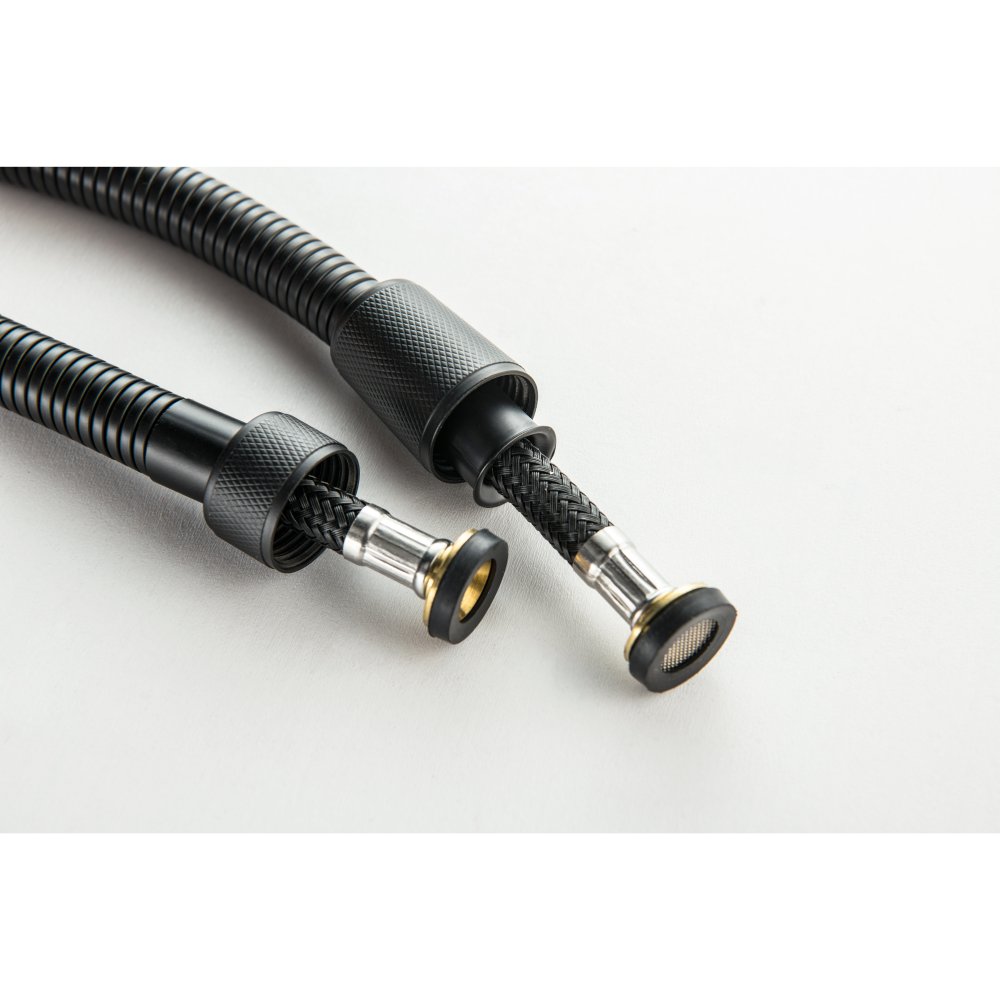 Набор с гигиеническим душем Aquanet Oberon со смесителем матовый черный AQ1219MB