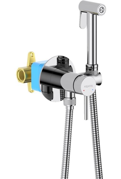 Комплект для гигиенического душа встроенный Aquatek Европа AQ1021CR