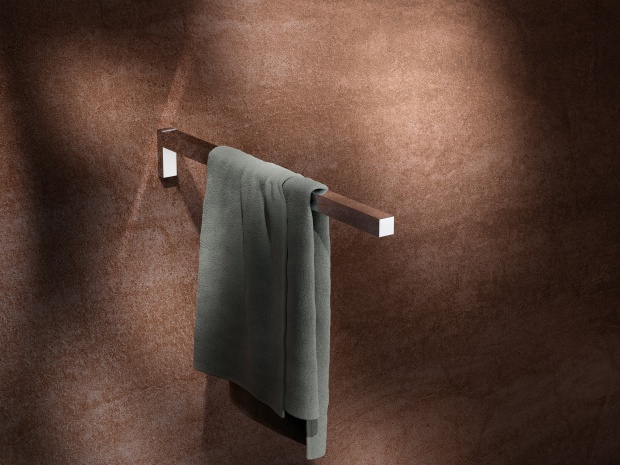 Полотенцедержатель одинарный неповоротный KEUCO EDITION 90 Square 456 мм хром 19120010000