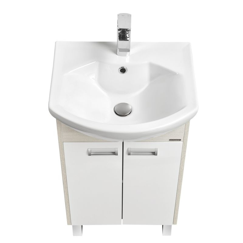 Тумба-умывальник с раковиной Aquaton Бекка 50 / Смайл 50 1A2108K1BAC20