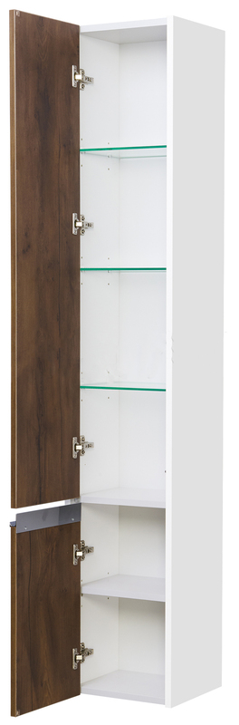 Шкаф-колонна AQUATON Капри левая Таксония темная 1A230503KPDBL