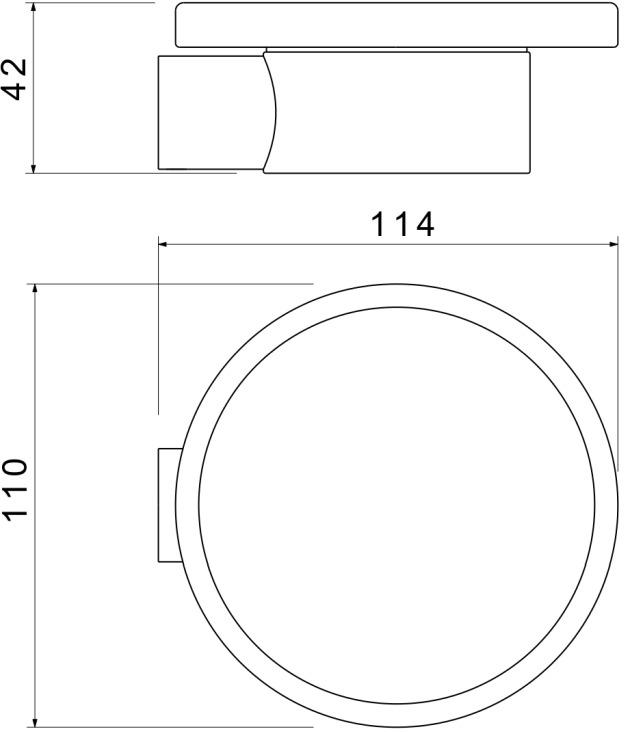 Мыльница с держателем Aquatek Lira хром AQ4403CR