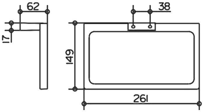 Кольцо для полотенца KEUCO EDITION 11 хром 11121010000