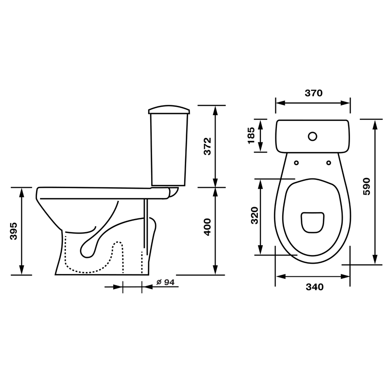Унитаз-компакт Santek Суперкомпакт Стандарт выпуск в пол 47301110322