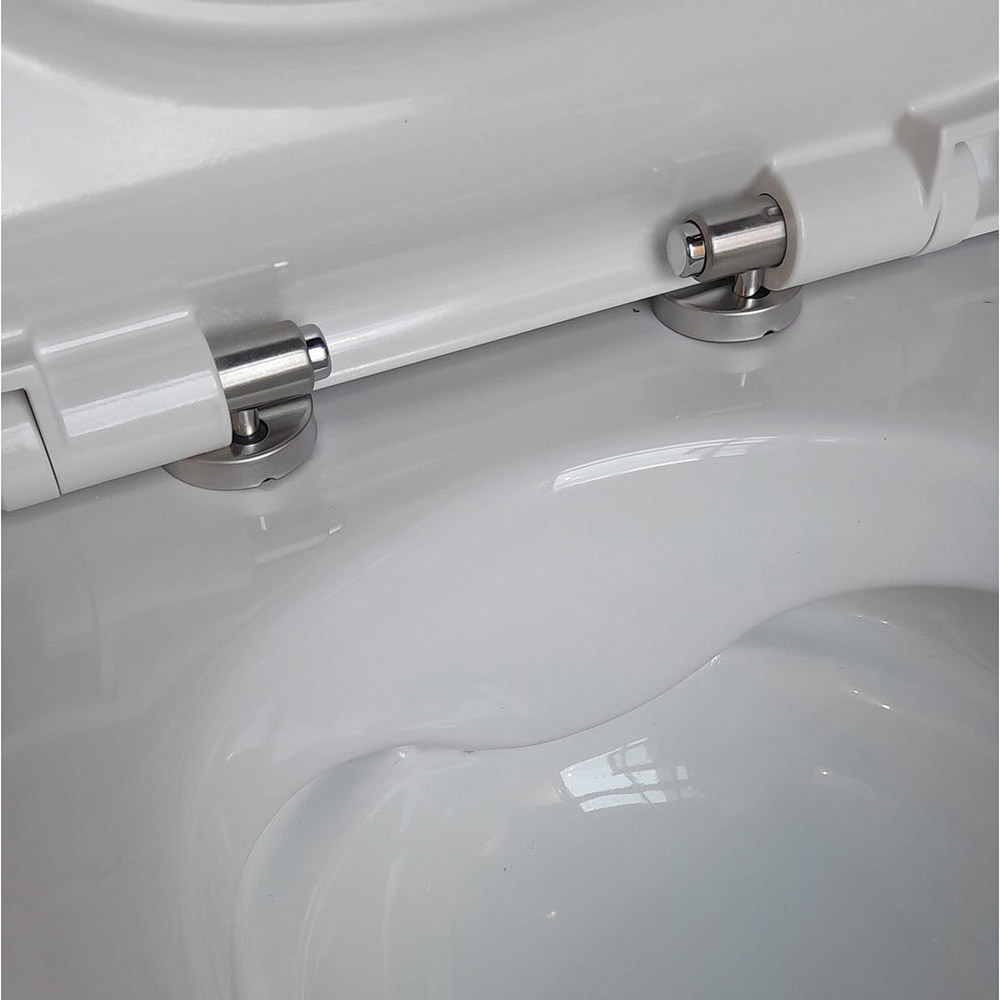 Унитаз подвесной безободковый Aquanet Поларис с сиденьем микролифт 360x518x360 мм AQ0700-01