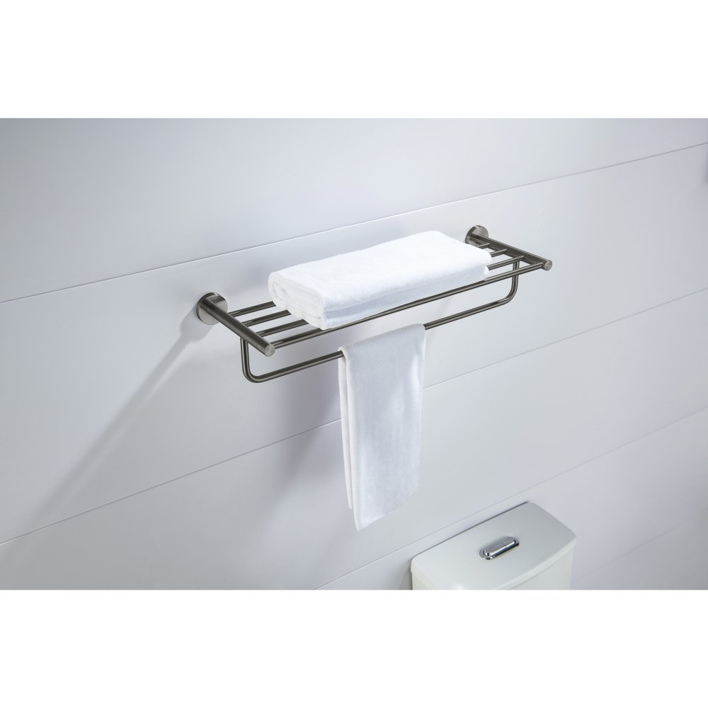 Полка для полотенец Aquanet Европа оружейная сталь AQ4115BGM